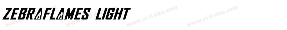 ZebraFlames Light字体转换
